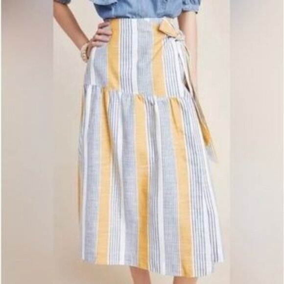 Maeve Laura Wrap Midi Skirt - Picture 2 of 8